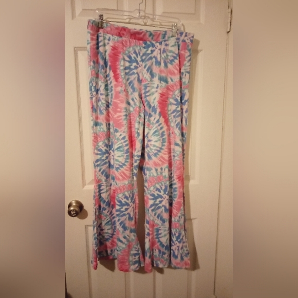 eye candy Pants - Eye candy pink and blue tye dye pants